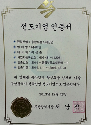 Certificate of Leading Enterprise